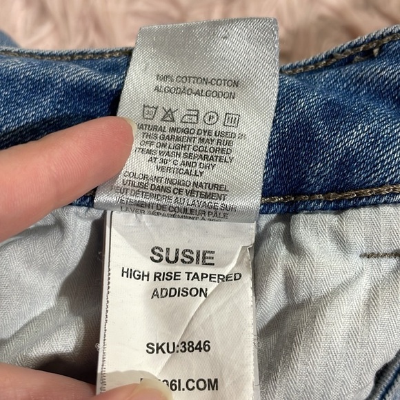 DL1961 Susie High Waist Tapered Crop Slim Jeans In Addison - Picture 5 of 11